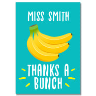 Personalised Thanks A Bunch Card